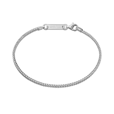 FRANCOKETTE ARMBAND 925 SILBER RHODINIERT 1,60MM