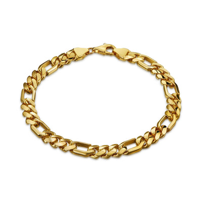 FIGAROARMBAND KUBANISCH 6.00MM 333 GOLD