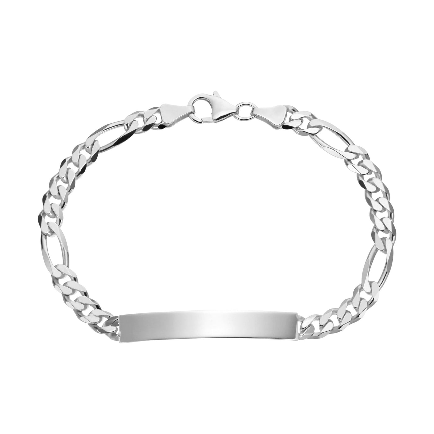 ID-ARMBAND FIGARO 925 SILBER RHODINIERT - IDENTIM®