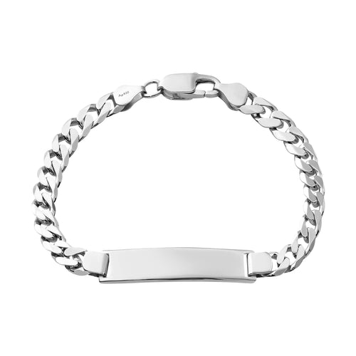 ID-ARMBAND PANZER 925 SILBER RHODINIERT - IDENTIM®