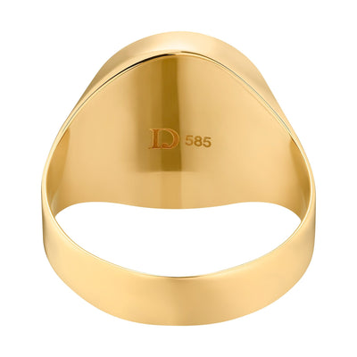 SIEGELRING ONYX OVAL 585 GOLD - IDENTIM®